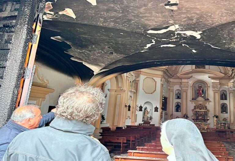 Un detenido por prender fuego al convento de las Concepcionistas en Cuenca