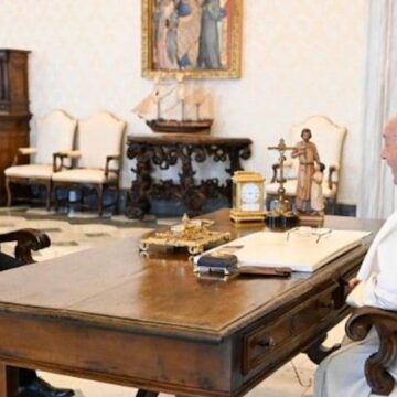 Presidente de República Dominicana con el Papa