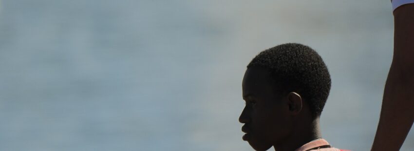 Un migrante, tras su llegada a Arguineguín (Gran Canaria)