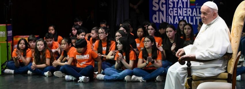 El Papa Francisco, en un congreso de natalidad en Roma