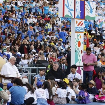 El Papa Francisco, el 25 de mayo de 2024, en la Jornada Mundial del Niño en Roma