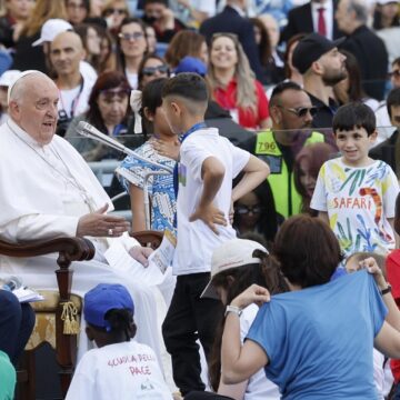 El Papa Francisco, el 25 de mayo de 2024, en la Jornada Mundial del Niño en Roma