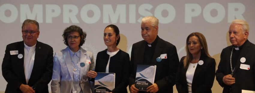 Firma del compromiso por la paz con la doctora Sheinbaum