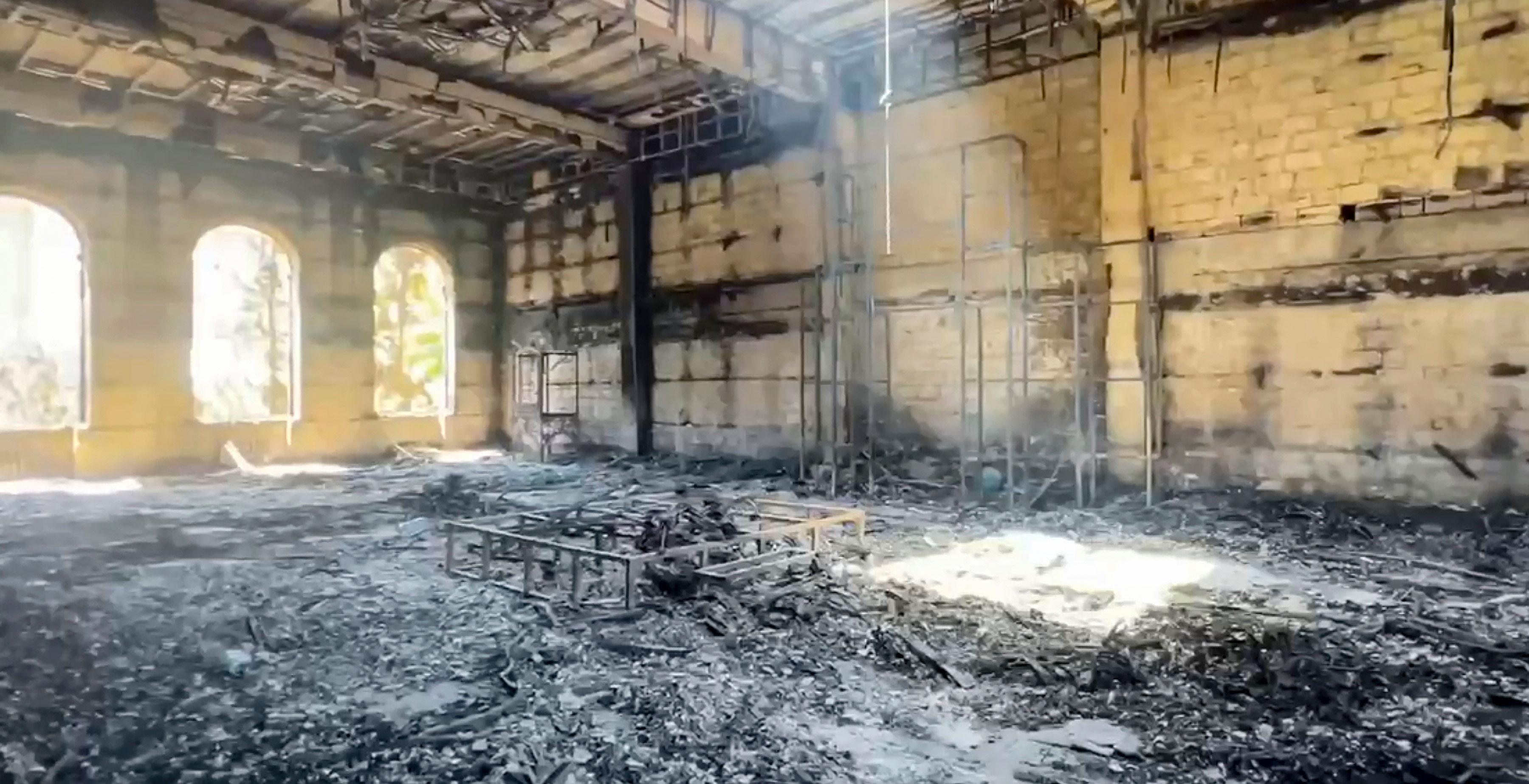 La sinagoga atacada en Daguestán