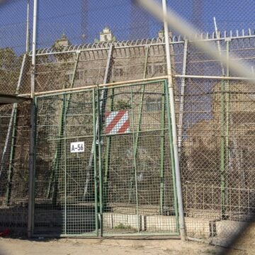 La valla de Melilla a la altura del Barrio Chino