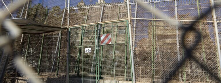 La valla de Melilla a la altura del Barrio Chino