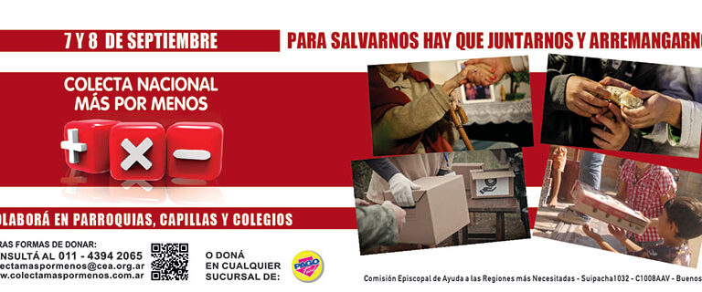 En septiembre, la Colecta Más por Menos en la Argentina