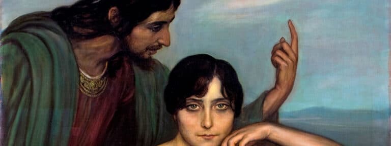 ‘Samaritana’ (1919), de Julio Romero de Torres, retrató a Jesús y lo pintó para su madre