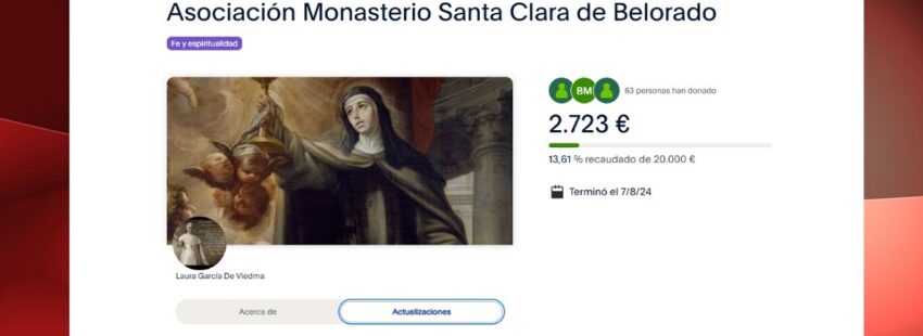 PayPal de las clarisas de Belorado