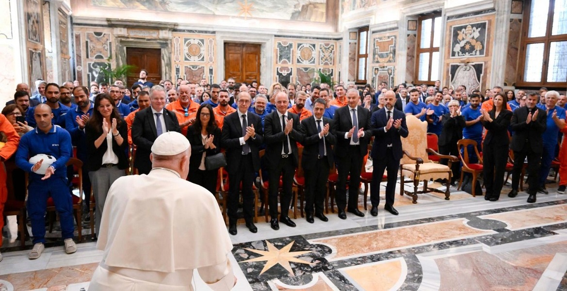 El papa Francisco recibe a los trabajadores de Terna