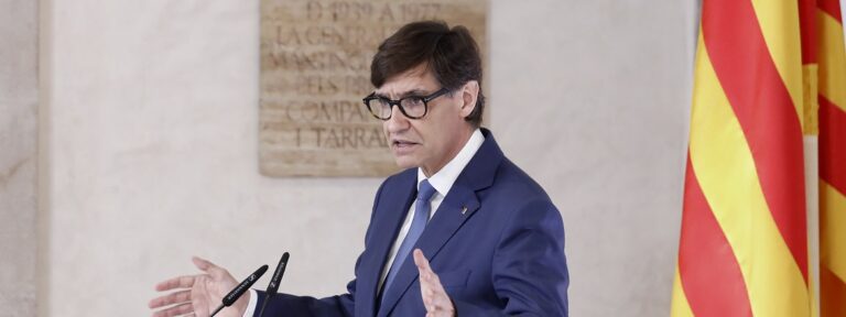 El presidente de la Generalitat, Salvador Illa, presenta a sus nuevos consejeros