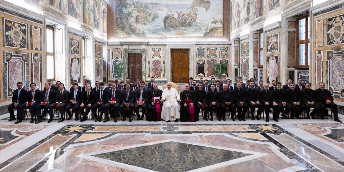 El Papa Francisco, con los seminaristas de Getafe