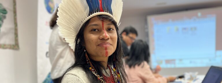 Ytaxaha Braz, indígena brasileña. Foto: Laura Daniele