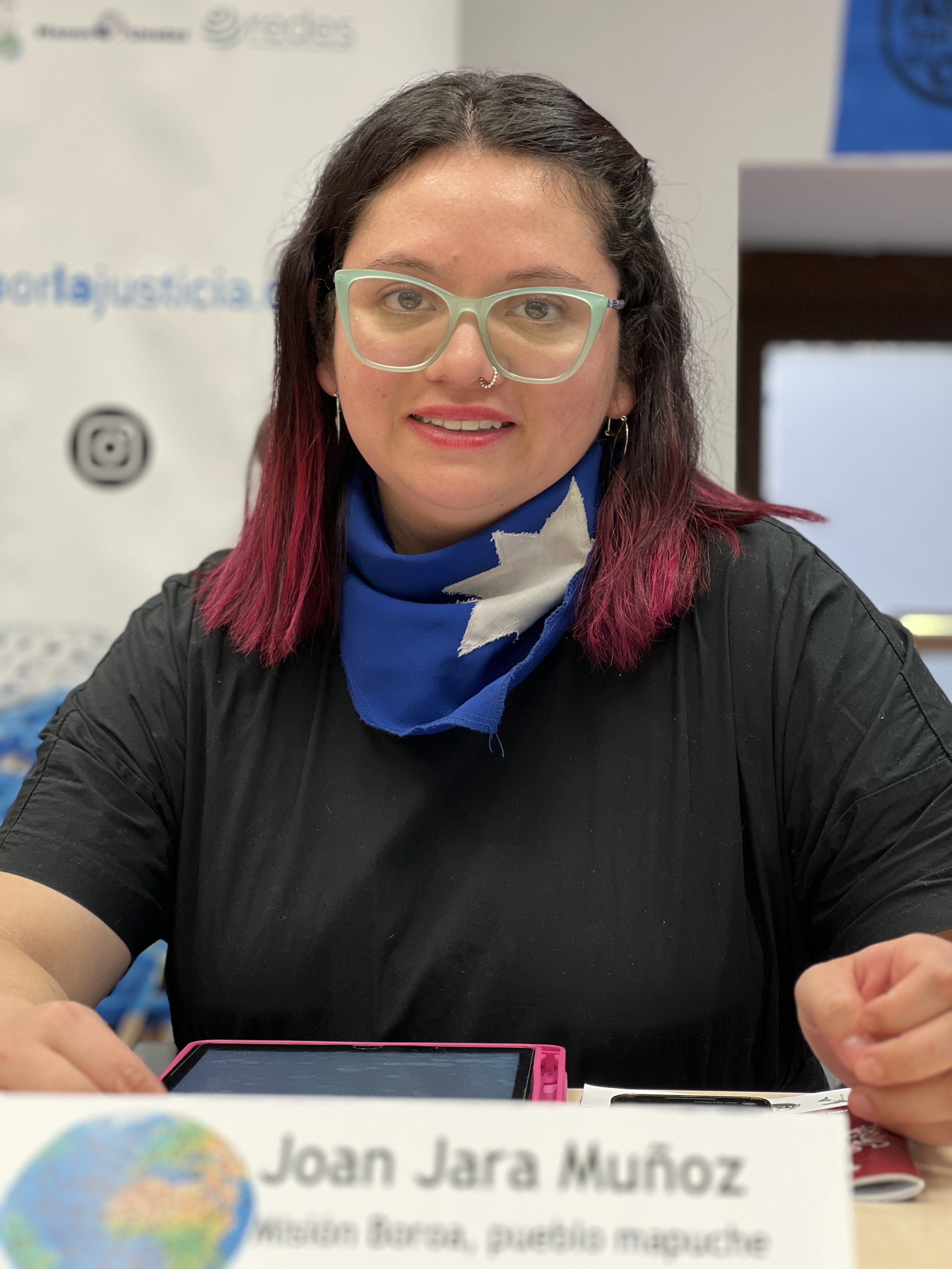 Joan Jara Muñoz, activista chilena. Foto: Laura Daniele