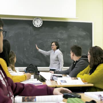 Alumnos de las Hijas de la Caridad, en Madrid