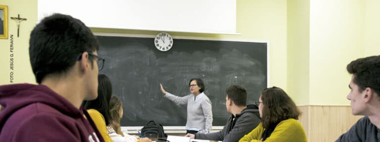 Alumnos de las Hijas de la Caridad, en Madrid