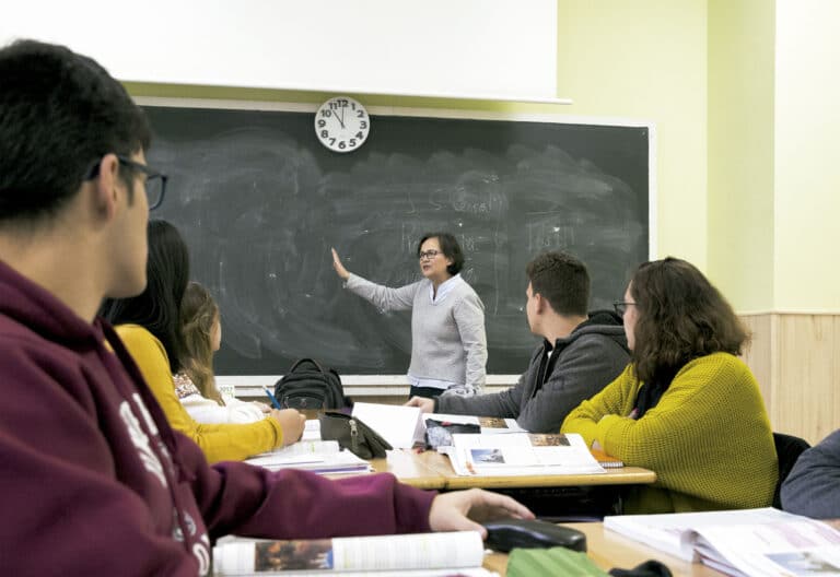 Alumnos de las Hijas de la Caridad, en Madrid