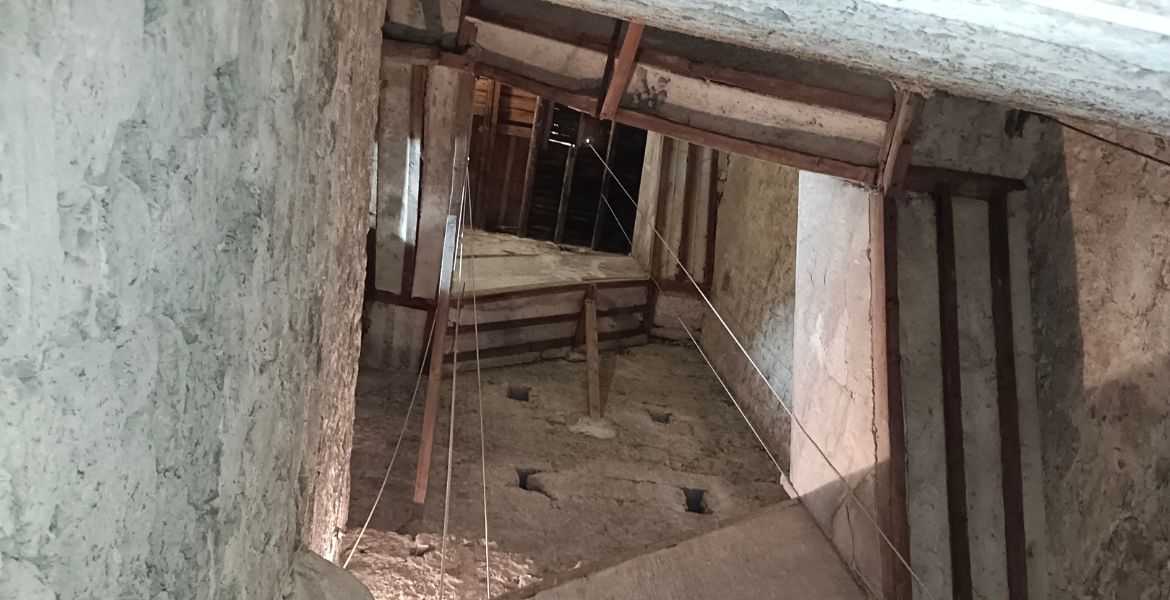 Hueco de la torre de la iglesia de San Juan Bautista (fuente Arganda del Rey)