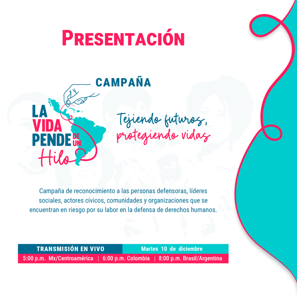 Lanzamiento campaña La Vida pende de un hilo