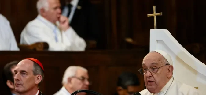 El papa Francisco, en Córcega