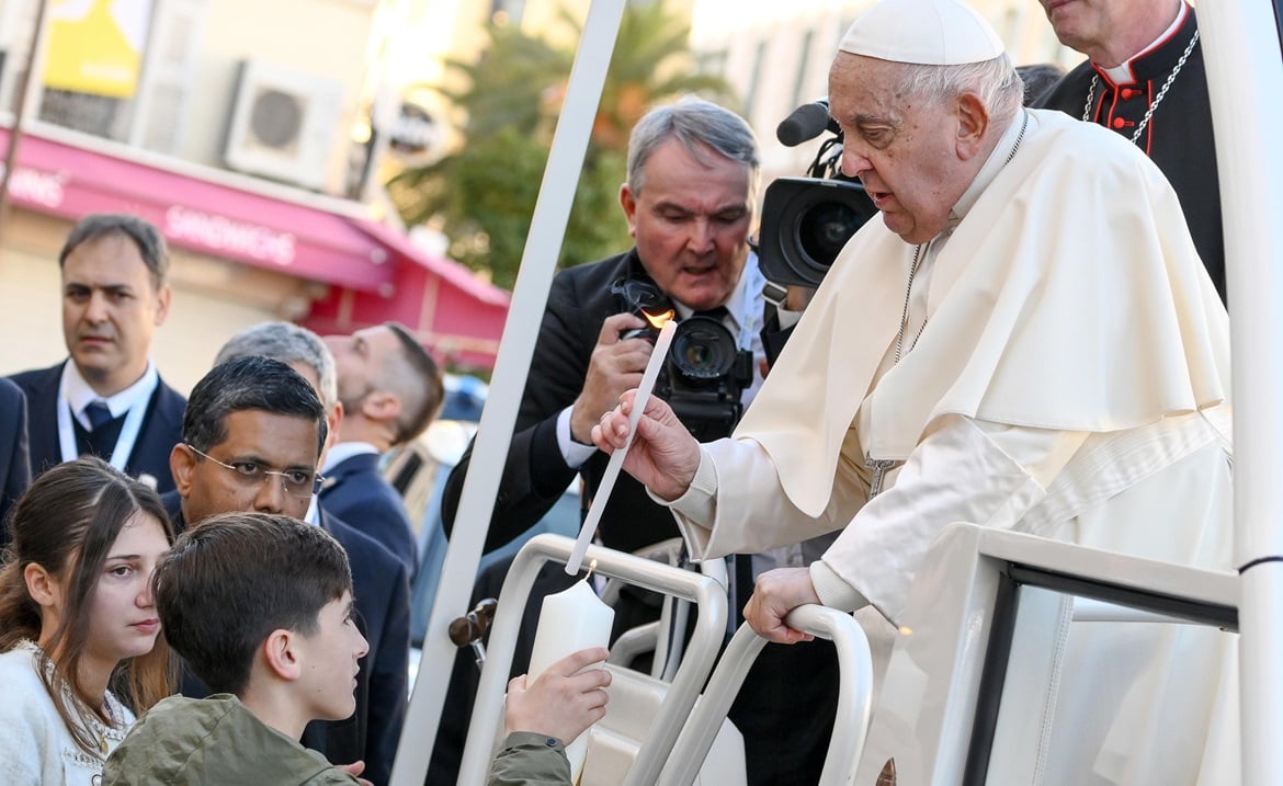 El papa Francisco en Córcega