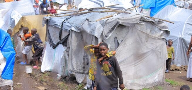 Desplazados de un campo de refugiados de República Democrática del Congo (fuente: ANS)