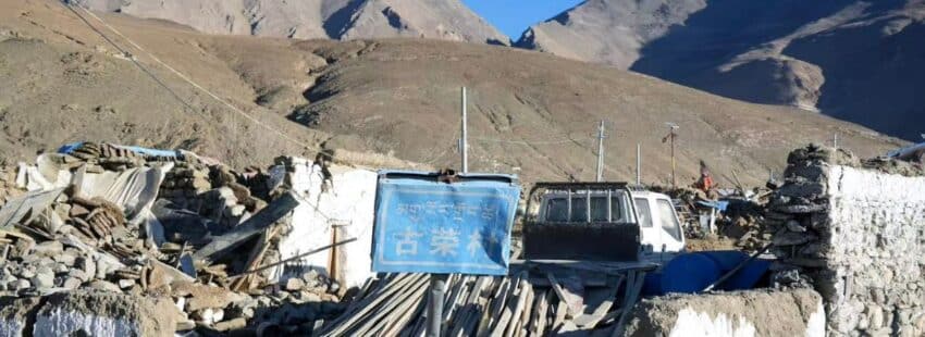 Zonas afectadas por el terremoto en Tíbet (fuente: Efe)