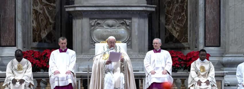 Francisco reivindica en la misa de año nuevo que “Dios es siempre cercano, misericordioso y