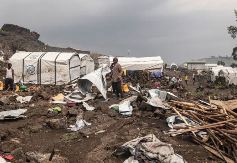 Campo de refugiados de Bulengo, en República Democrática del Congo (fuente: Efe)
