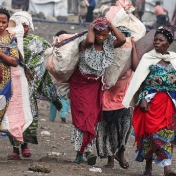 Desplazados congoleños por el conflicto militar (fuente: Efe)