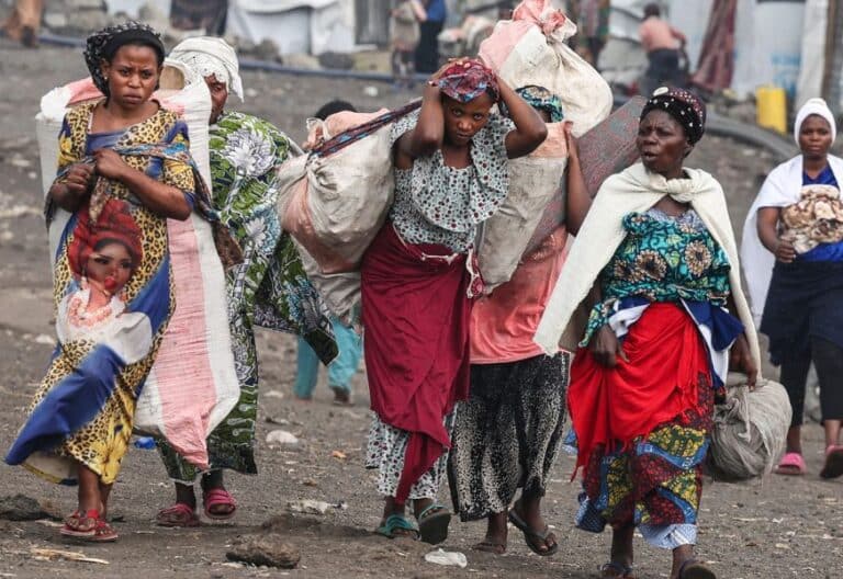 Desplazados congoleños por el conflicto militar (fuente: Efe)