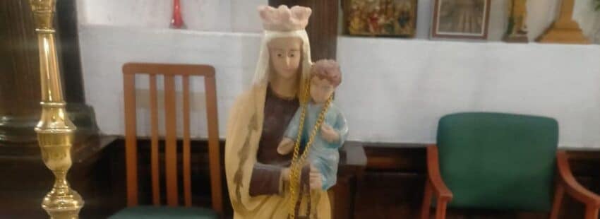 Efigie de la Virgen por la que se ha sustituido la talla de la Virgen de Fátima de la ermita de