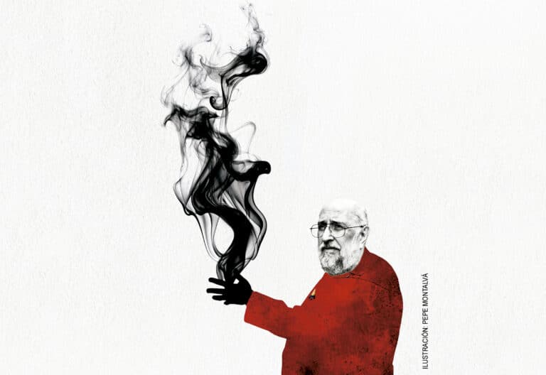 Figari, fundador del Sodalicio de Vida Cristiana. Ilustración