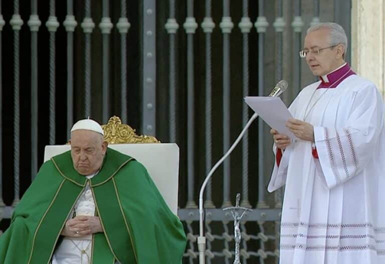 El papa Francisco, en el jubileo de las fuerzas armadas