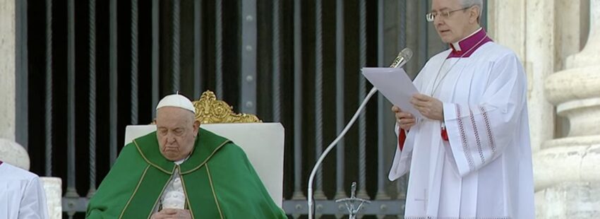 El papa Francisco, en el jubileo de las fuerzas armadas