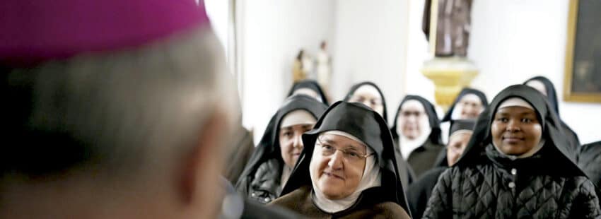 Las clarisas de Cubas de la Sagra el día de la celebración de la beata sor Juana de la Cruz