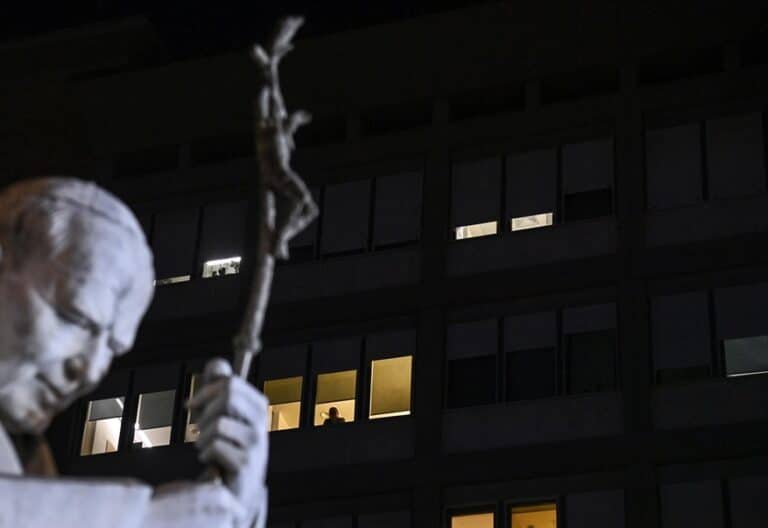 Hospital Gemelli, donde permanece ingresado el papa Francisco