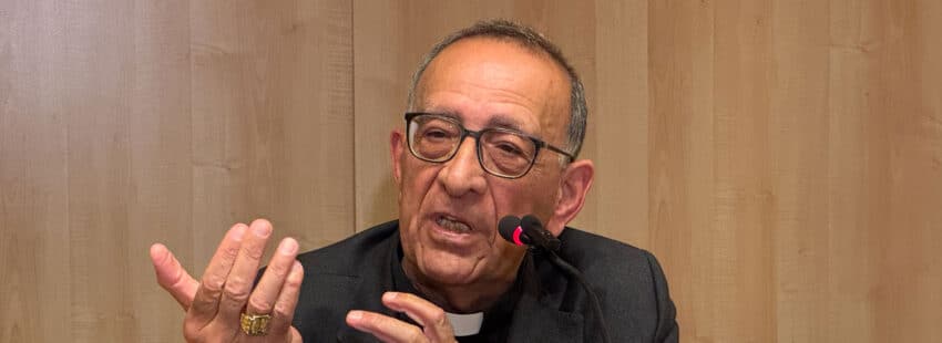 Juan José Omella, cardenal arzobispo de Barcelona en el Pontificio Colegio Español San José en