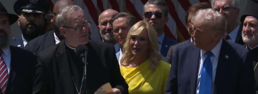 Obispo Barron y Trump