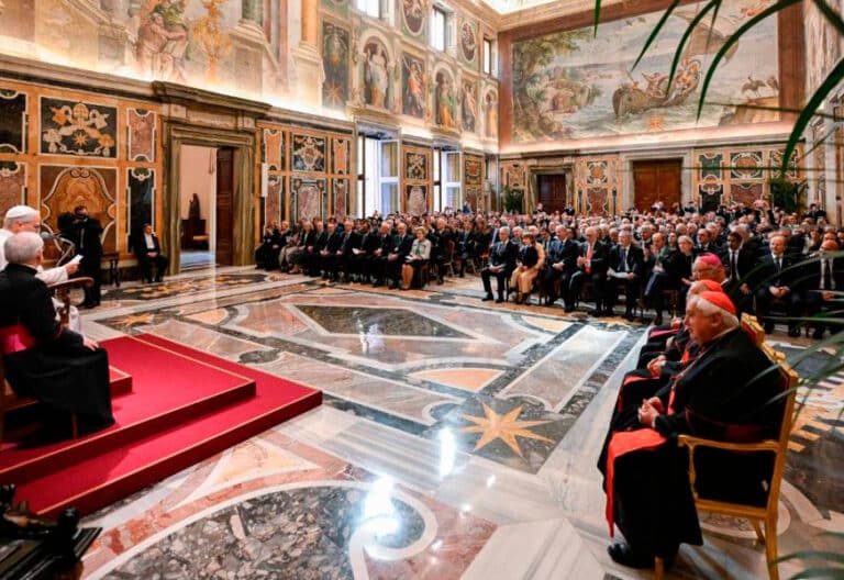 El papa León XIV en audiencia con la Asamblea General de la Fundación Centesimus Annus Pro