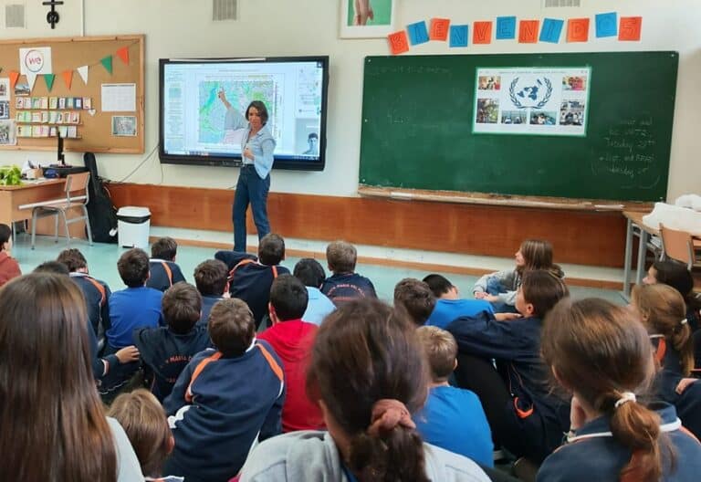 Alumnos del colegio Santa María del Pilar de Madrid