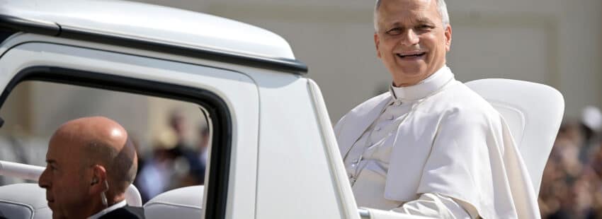 El papa León XIV en la audiencia general