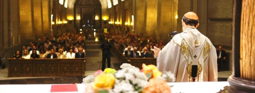 El cardenal José Cobo, en el Valle de los Caídos