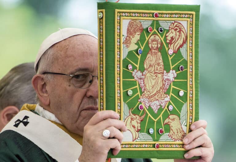 El papa Francisco durante una celebración