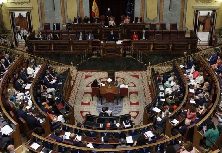 Sesión parlamentaria en el Congreso de los Diputados