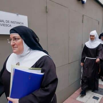 La ex clarisas de Belorado, en el juzgado de Briviesca