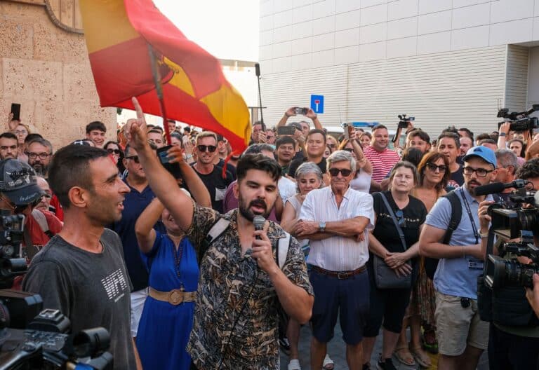 Varios influencers y agitadores de redes sociales han acudido a la concentración de hoy Torre Pacheco.