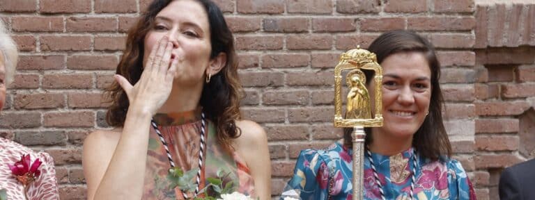 Isabel Díaz Ayuso, en la fiesta de la Virgen de la Paloma