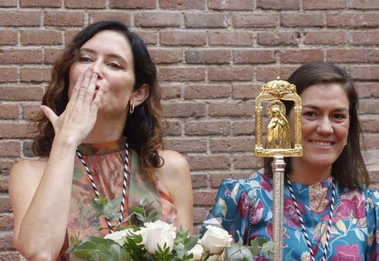Isabel Díaz Ayuso, en la fiesta de la Virgen de la Paloma
