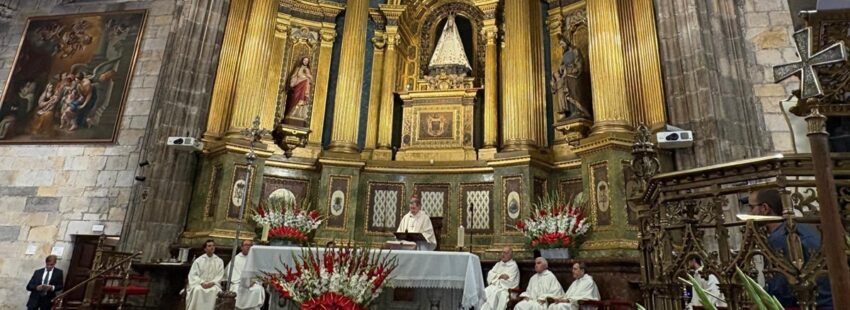 Eucaristía en la basílica de Begoña, presidida por Joseba Segura